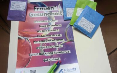 1000 Päckchen mit Femidomen, Kondomen und Infos